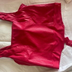 Emily McCarthy Vegan Leather Bodysuit